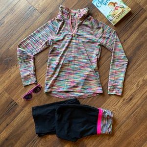 Matching athletic outfit